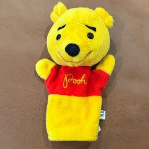 Disney Winnie the Pooh Plush Hand Puppet - Yellow and Red